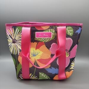Vera Bradley Jazzy Blooms Mesh Tote Travel Bag 11x9x5